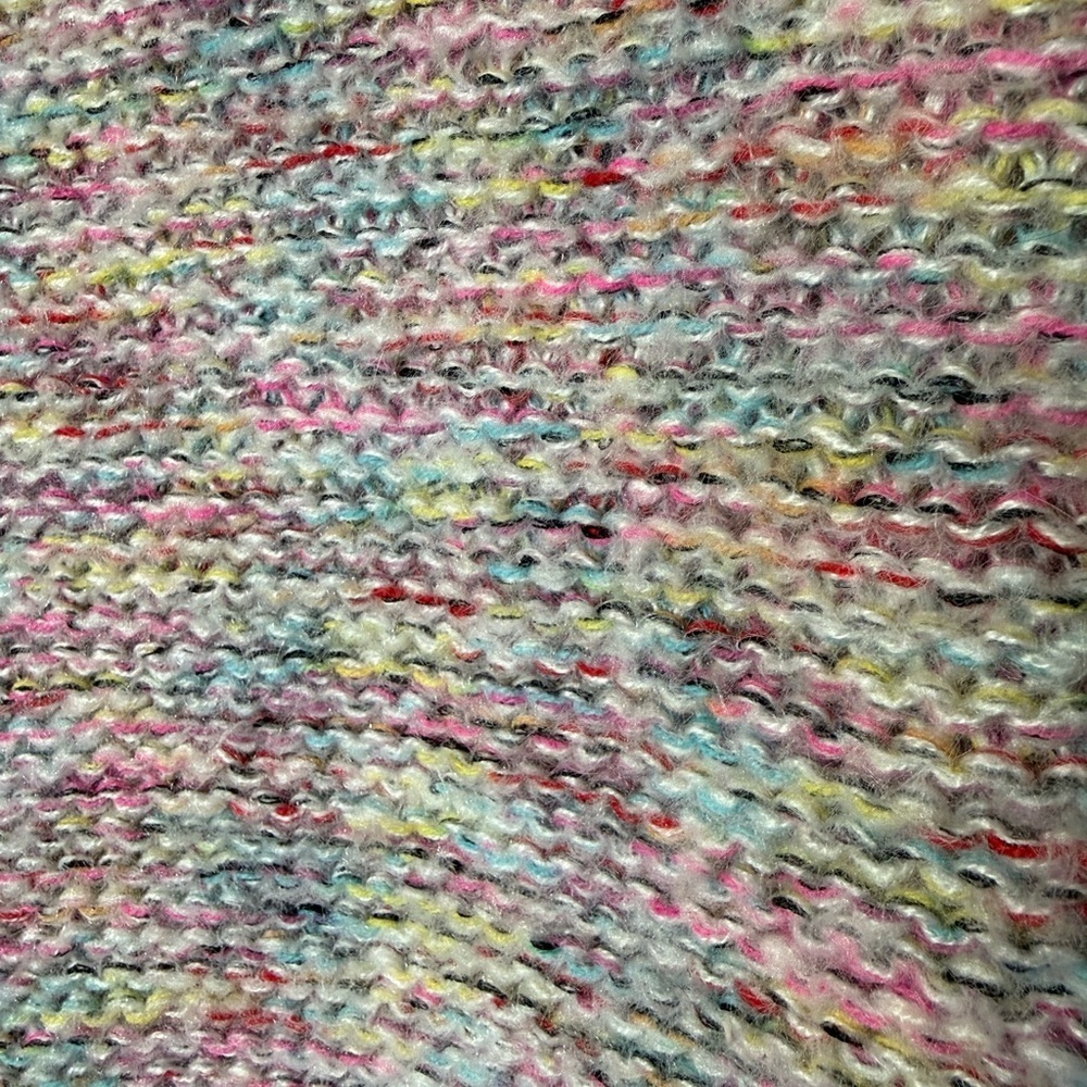 Colorful Cowl Neck Women's Sweater - Picture 3 of 8